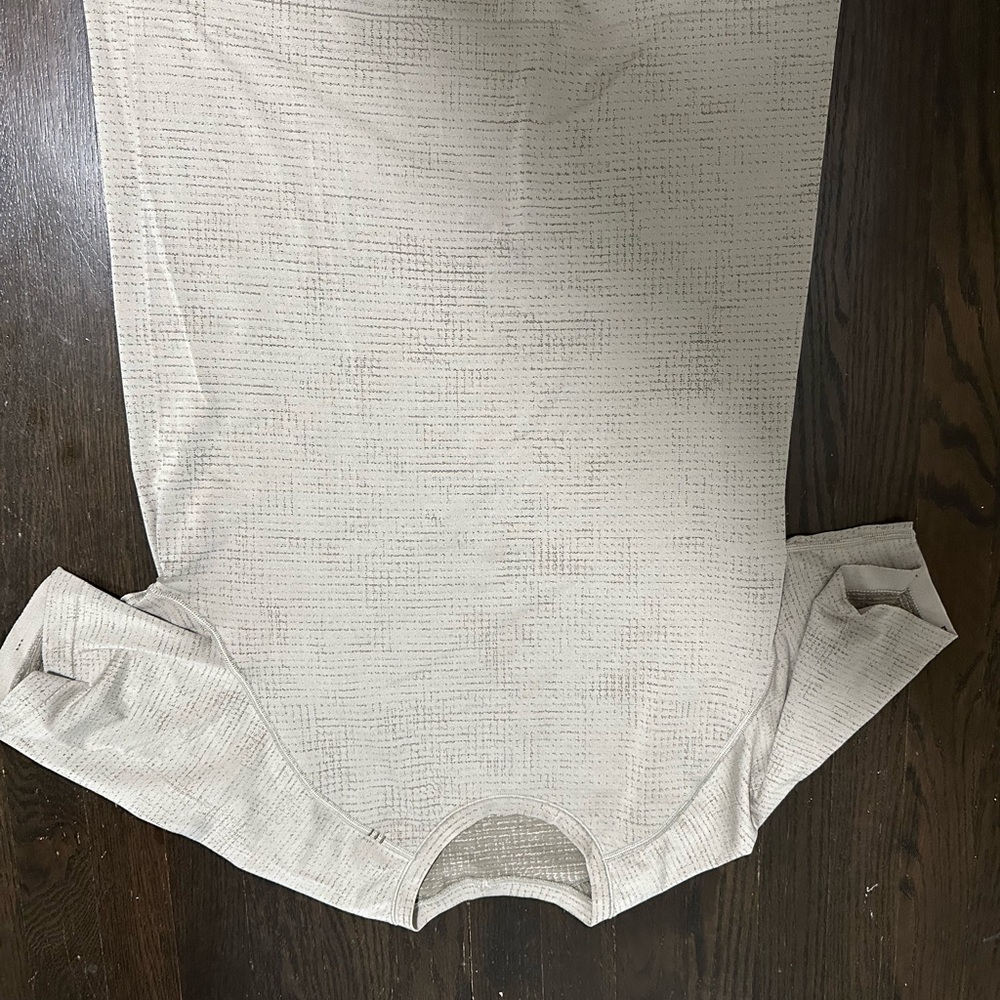 Lululemon Athletica Cream Textured Tee